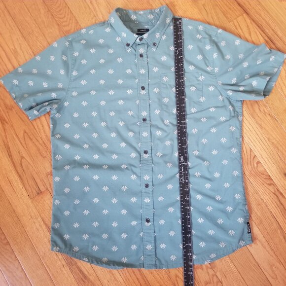 Men's Prana Slim Fit short sleeve agave print casual button-down L - Picture 7 of 7